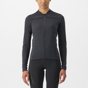 Castelli ANIMA 4 LONG SLEEVE Φανελα γυναικεια μαυρα | OMAFXC-176