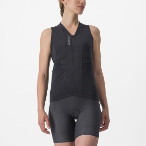 Castelli ANIMA 4 SLEEVELESS Φανελα γυναικεια μαυρα ασπρα | GYOPHM-341