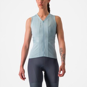 Castelli ANIMA 4 SLEEVELESS Φανελα γυναικεια μπλε σκούρο γκρι μπλε | UTSGEN-279