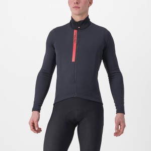 Castelli ENTRATA THERMAL Φανελα ανδρικα μαυρα κοκκινα | POIXGA-912