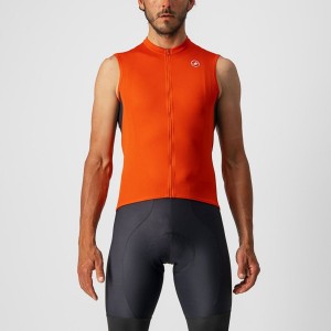 Castelli ENTRATA VI SLEEVELESS Φανελα ανδρικα κοκκινα σκούρο γκρι ασπρα | BGWSNU-097