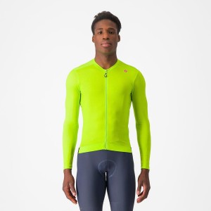 Castelli ESPRESSO LS Φανελα ανδρικα ανοιχτο πρασινο βαθυ πρασινο | YSPDAN-125