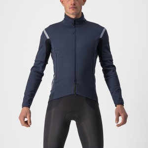 Castelli PERFETTO RoS 2 CONVERTIBLE Μπουφαν ανδρικα μπλε ασημι | DLGAMY-273