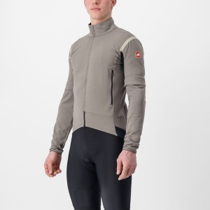 Castelli PERFETTO RoS 2 CONVERTIBLE Μπουφαν ανδρικα γκρι Χακί γκρι | IBLOMD-741