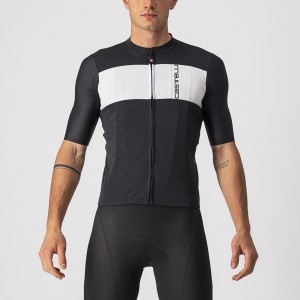 Castelli PROLOGO 7 Φανελα ανδρικα μαυρα ασημι γκρι ασπρα | IHNETA-571