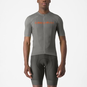 Castelli PROLOGO LITE Φανελα ανδρικα γκρι πορτοκαλι | ESYVZG-216