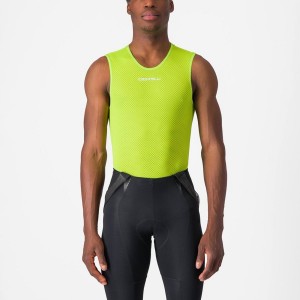 Castelli PRO MESH 2.0 SLEEVELESS στρώμα βάσης ανδρικα ανοιχτο πρασινο | MVIHNA-645