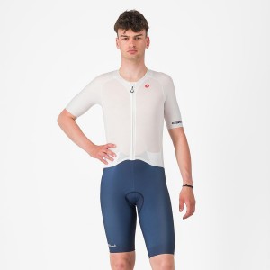 Castelli SANREMO BTW X2 Στολή ταχύτητας ανδρικα ασπρα μπλε | MTWDBJ-245