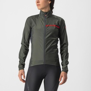 Castelli SQUADRA STRETCH W Προστασια γυναικεια πρασινο σκούρο γκρι | LMSAKJ-769