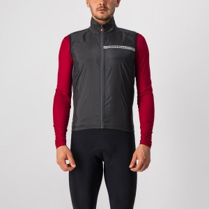 Castelli SQUADRA STRETCH Γιλεκο ανδρικα μαυρα σκούρο γκρι | SXJQUB-026