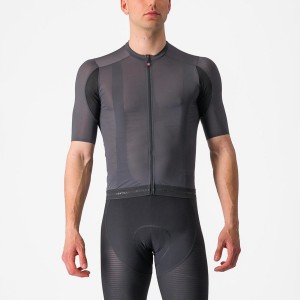 Castelli SUPERLEGGERA 3 Φανελα ανδρικα σκούρο γκρι | WPJMRV-586