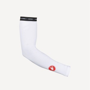 Castelli UPF 50 + LIGHT ARM SLEEVES Arm Warmer γυναικεια ασπρα | FRQPJG-385