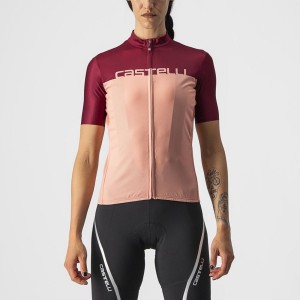 Castelli VELOCISSIMA Φανελα γυναικεια ροζ μπορντο | DTWLXZ-732