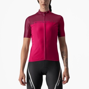 Castelli VELOCISSIMA Φανελα γυναικεια κοκκινα μπορντο | ZUGBWL-962