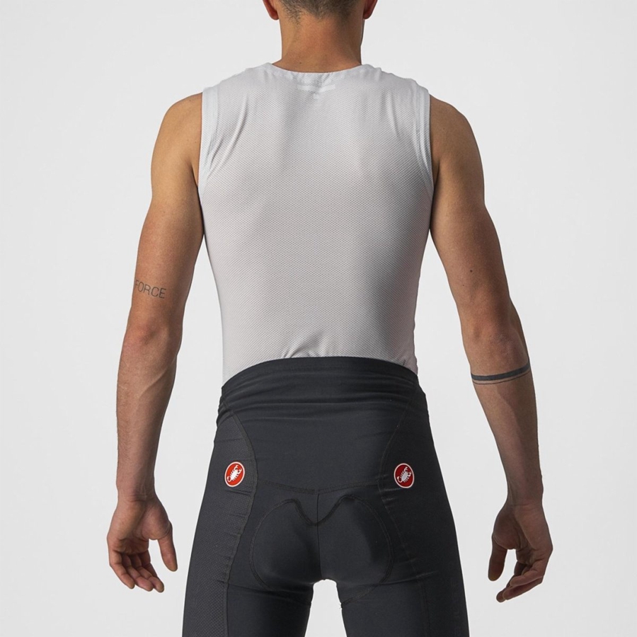 Castelli ACTIVE COOLING SLEEVELESS στρώμα βάσης ανδρικα ασημι γκρι | OHKEJB-160