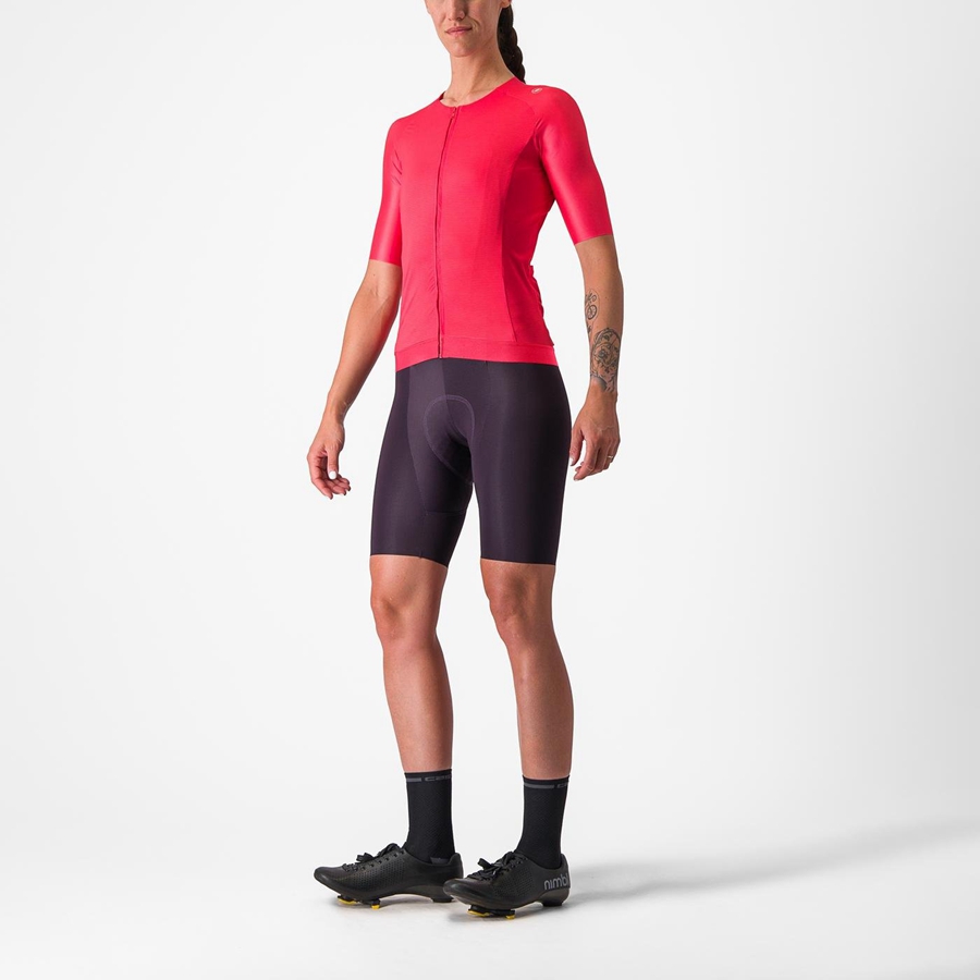 Castelli AERO PRO 7.0 W Φανελα γυναικεια κοκκινα | YAGQTP-970