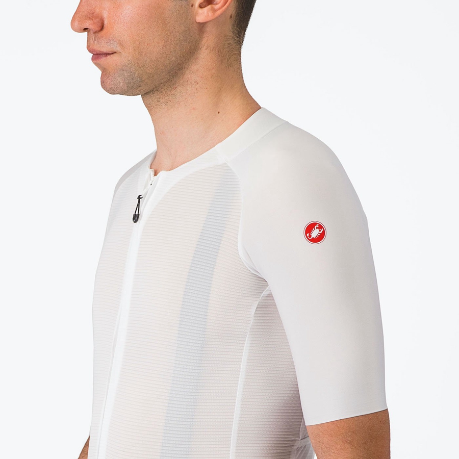 Castelli AERO RACE 7.0 Φανελα ανδρικα ασπρα | TACMYL-032