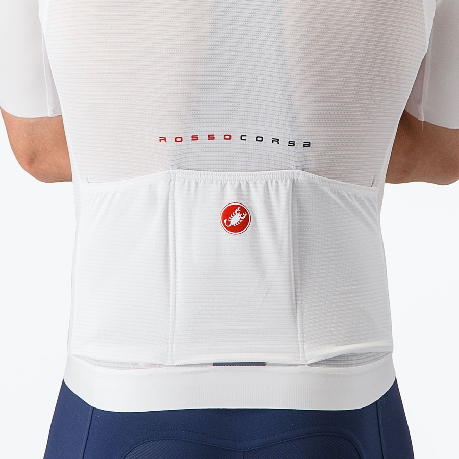 Castelli AERO RACE 7.0 Φανελα ανδρικα ασπρα | TACMYL-032