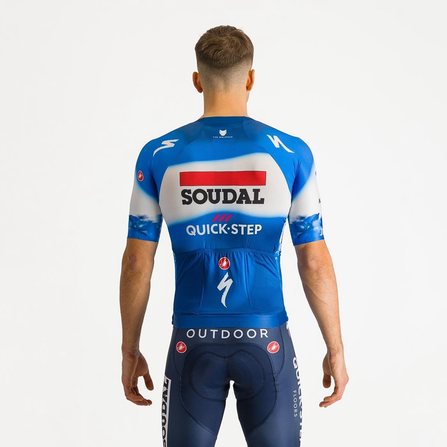 Castelli AERO RACE 7.0 Φανελα ανδρικα μπλε ασπρα | JSQNCW-561