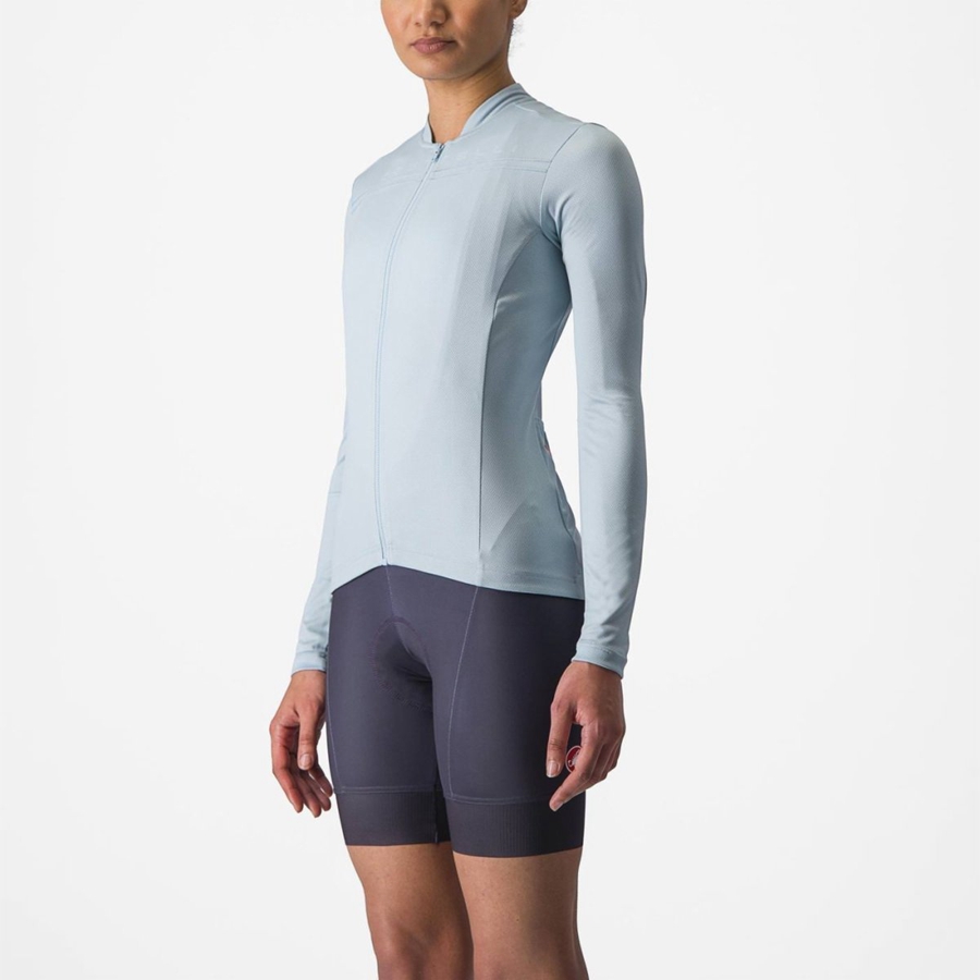 Castelli ANIMA 4 LONG SLEEVE Φανελα γυναικεια μπλε | OAJRLU-942