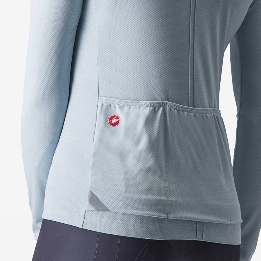 Castelli ANIMA 4 LONG SLEEVE Φανελα γυναικεια μπλε | OAJRLU-942