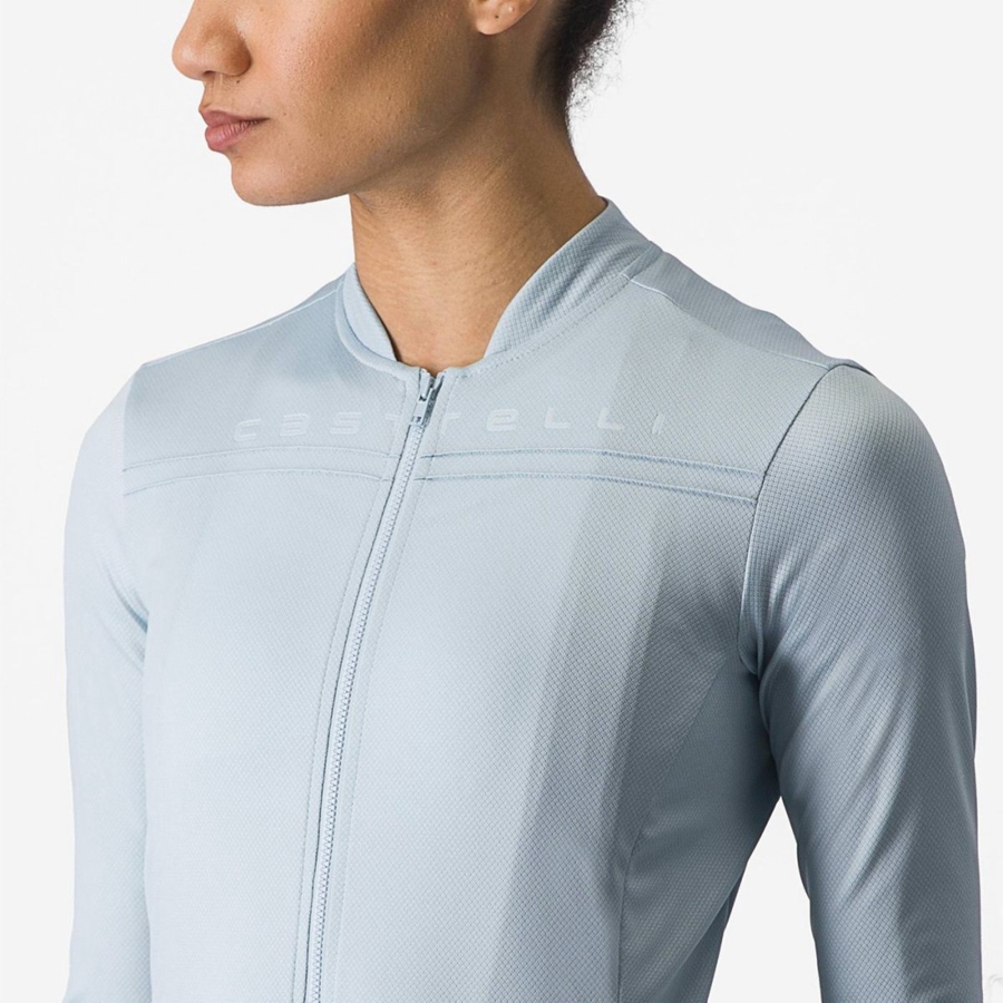 Castelli ANIMA 4 LONG SLEEVE Φανελα γυναικεια μπλε | OAJRLU-942