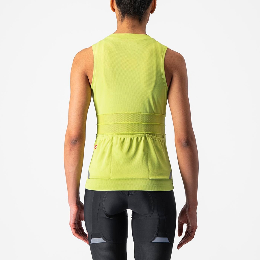 Castelli ANIMA 4 SLEEVELESS Φανελα γυναικεια ανοιχτο πρασινο | CMXVZY-986