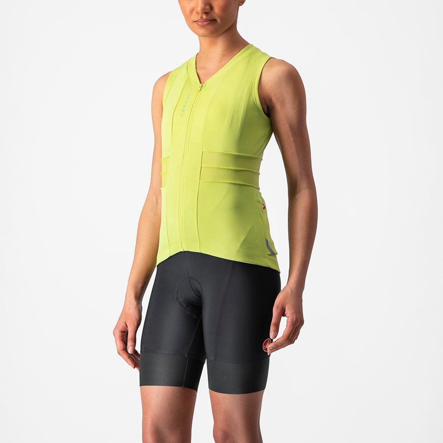 Castelli ANIMA 4 SLEEVELESS Φανελα γυναικεια ανοιχτο πρασινο | CMXVZY-986