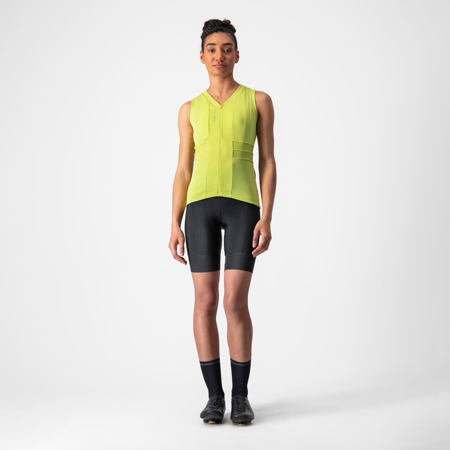 Castelli ANIMA 4 SLEEVELESS Φανελα γυναικεια ανοιχτο πρασινο | CMXVZY-986