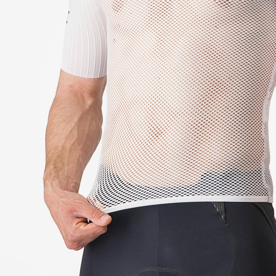 Castelli BOLERO SS στρώμα βάσης ανδρικα ασπρα | EGVMYX-186