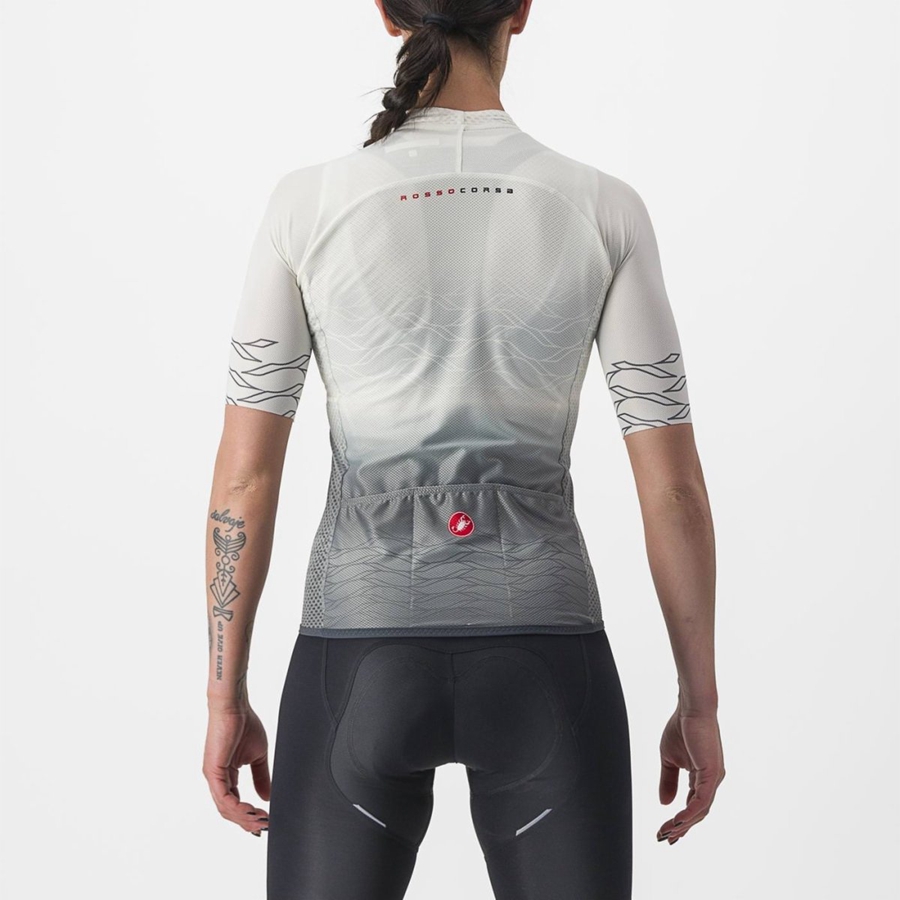 Castelli CLIMBER'S 2.0 W Φανελα γυναικεια ασπρα Ελιά | RVPUHK-609