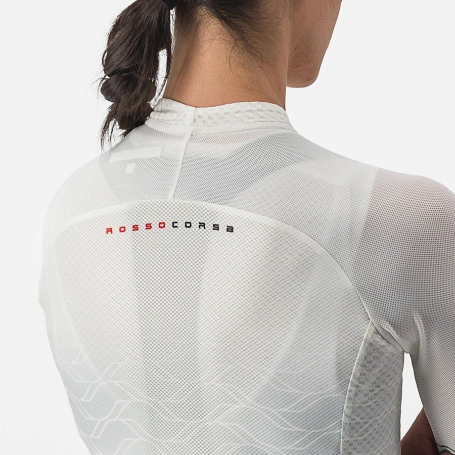 Castelli CLIMBER'S 2.0 W Φανελα γυναικεια ασπρα Ελιά | RVPUHK-609