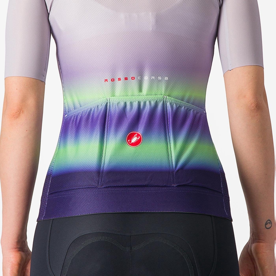 Castelli CLIMBER'S 4.0 W Φανελα γυναικεια μωβ ασπρα πρασινο σκούρο μωβ | SUIQDP-405