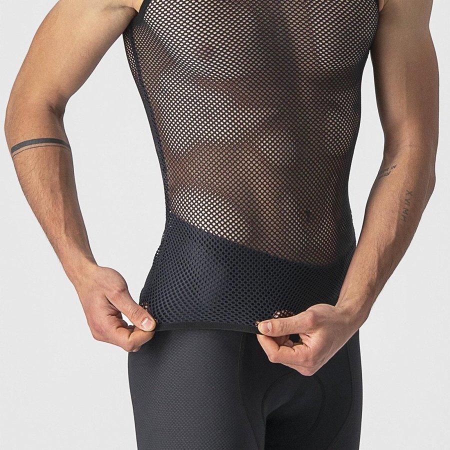 Castelli CORE MESH 3 SLEEVELESS στρώμα βάσης ανδρικα μαυρα | SAQHTZ-837