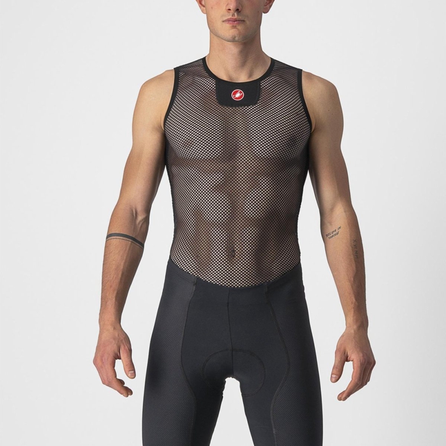 Castelli CORE MESH 3 SLEEVELESS στρώμα βάσης ανδρικα μαυρα | SAQHTZ-837