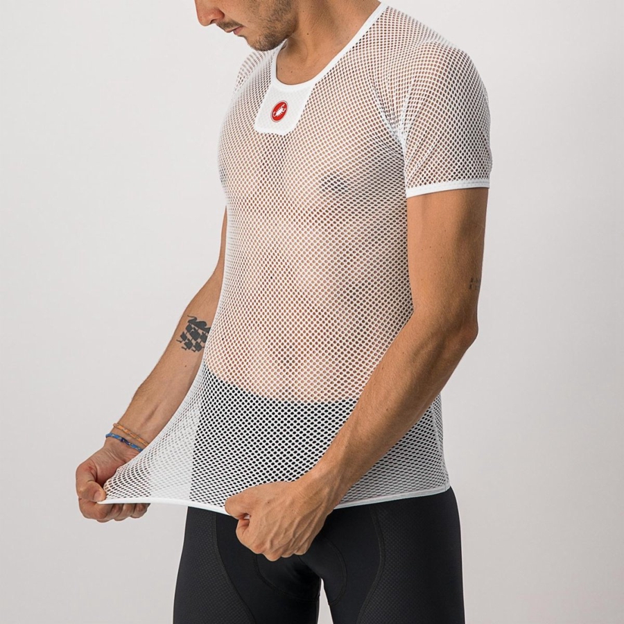 Castelli CORE MESH 3 SS στρώμα βάσης ανδρικα ασπρα | LNYCTR-692