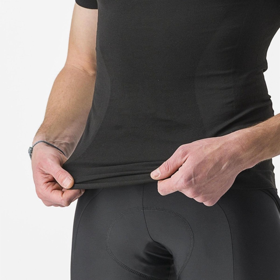 Castelli CORE SEAMLESS SS στρώμα βάσης ανδρικα μαυρα | NIFTBU-498