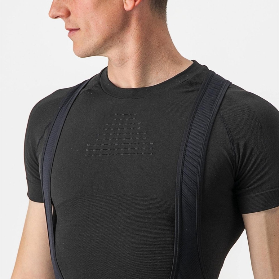 Castelli CORE SEAMLESS SS στρώμα βάσης ανδρικα μαυρα | NIFTBU-498