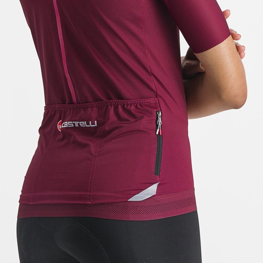 Castelli ENDURANCE W Φανελα γυναικεια μπορντο | FPZYMT-582