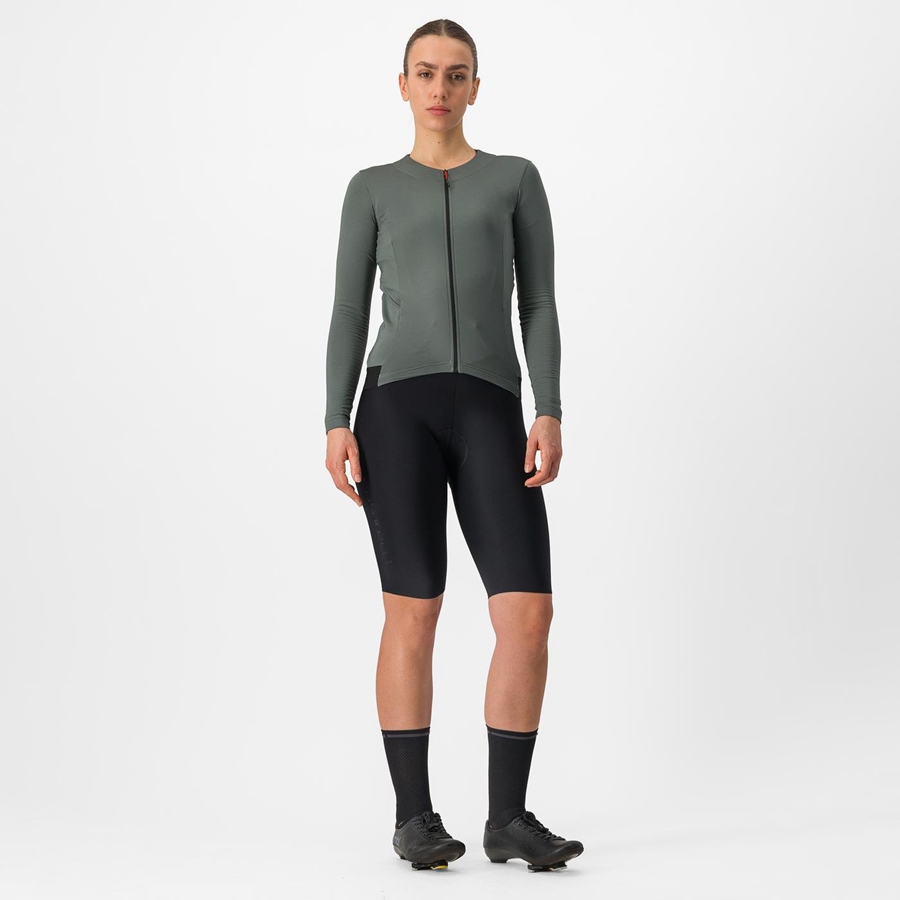 Castelli FLY LS W Φανελα γυναικεια γκρι | THPFGU-906