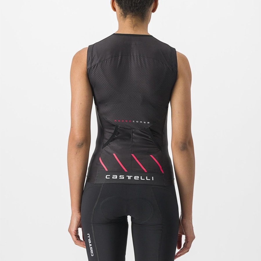 Castelli FREE 2 W TRI SINGLET κοστούμια γυναικεια μαυρα | KEUBTX-874