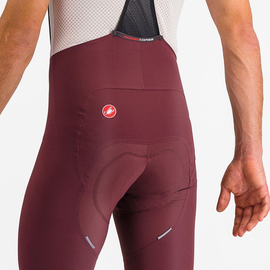 Castelli FREE AERO RC CLASSIC σορτς με σιλιάρα ανδρικα βαθυ μπορντο ασπρα | WYHDSU-614