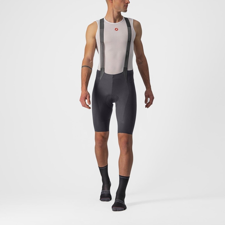 Castelli FREE AERO RC σορτς με σιλιάρα ανδρικα σκούρο γκρι | RDBXVZ-584