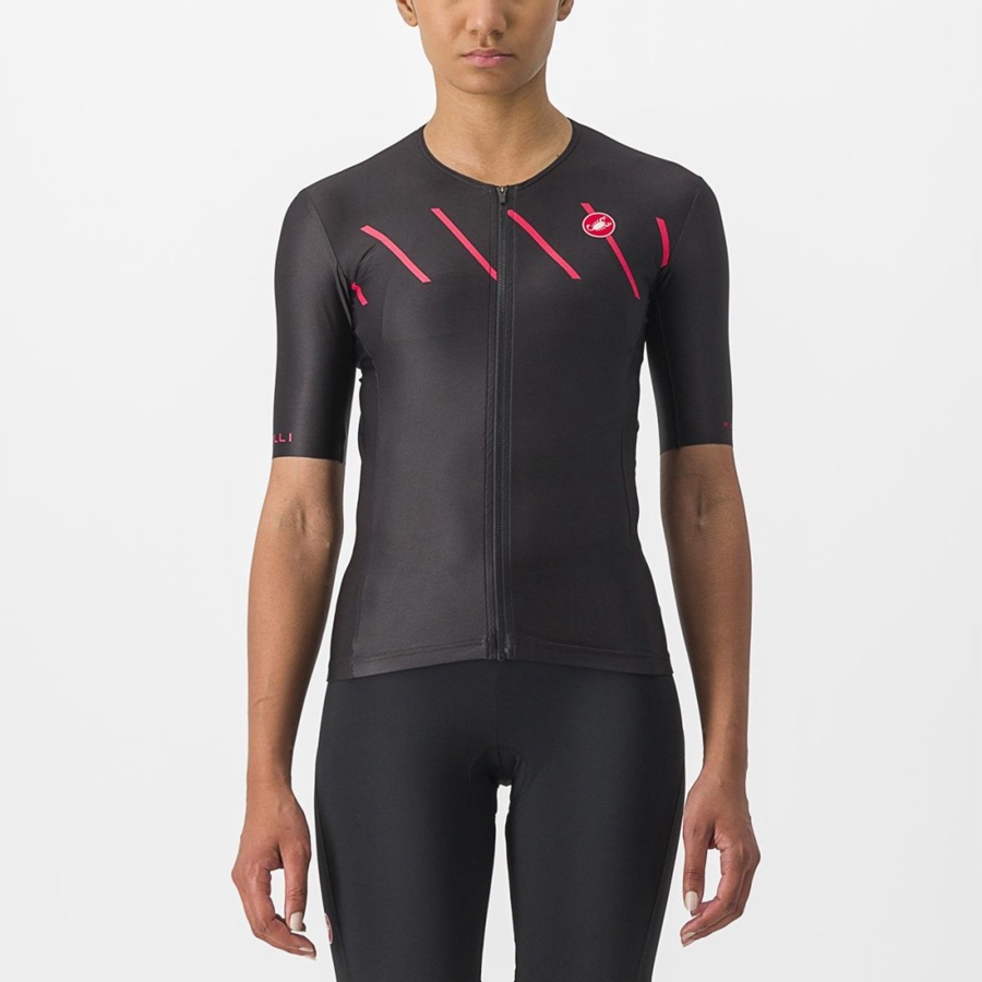 Castelli FREE SPEED 2 W RACE TOP κοστούμια γυναικεια μαυρα | KXGCTJ-716