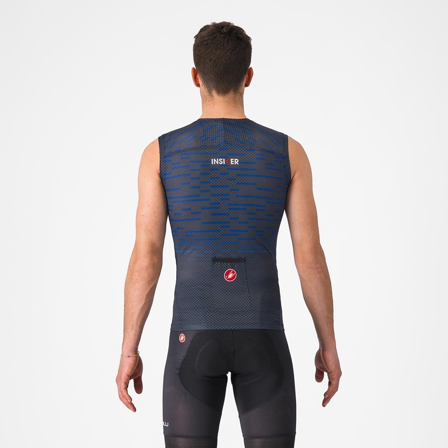 Castelli INSIDER SLEEVELESS Φανελα ανδρικα μπλε | KSMHAI-023