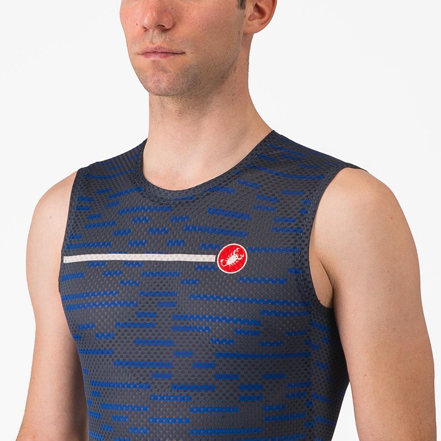 Castelli INSIDER SLEEVELESS Φανελα ανδρικα μπλε | KSMHAI-023