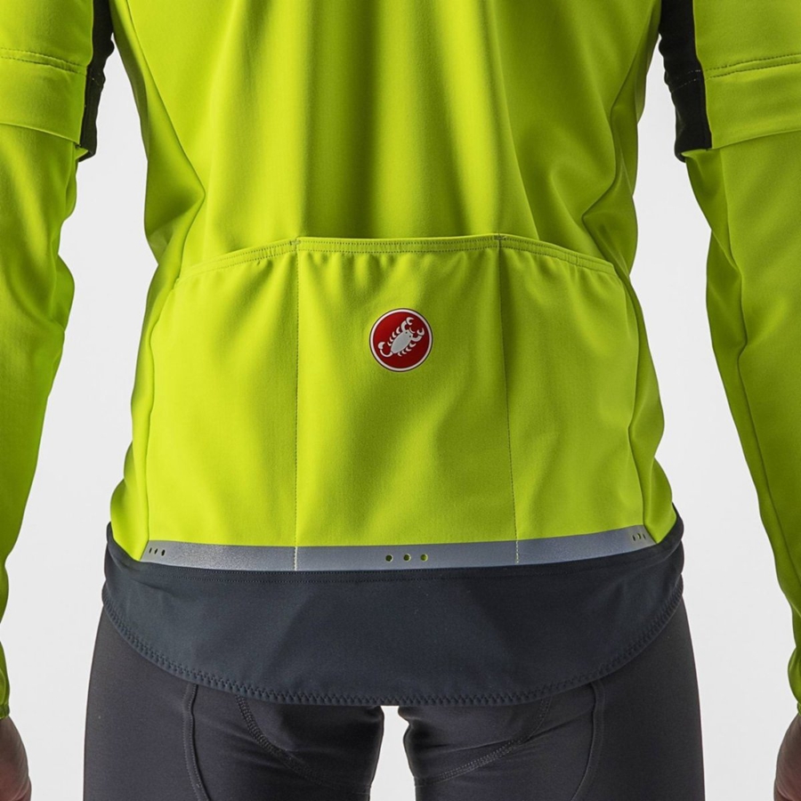 Castelli PERFETTO RoS 2 CONVERTIBLE Μπουφαν ανδρικα ανοιχτο πρασινο σκούρο γκρι | QGARCN-814