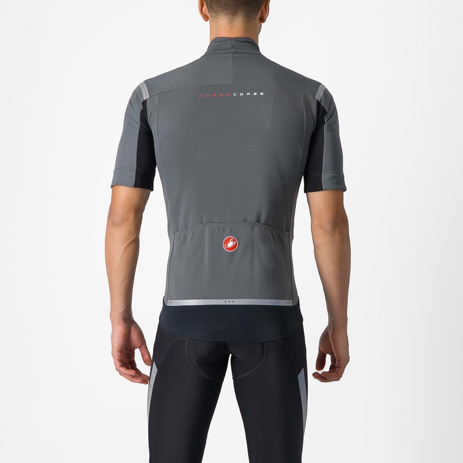 Castelli PERFETTO RoS 2 CONVERTIBLE Μπουφαν ανδρικα γκρι ασημι | LQRYSN-068