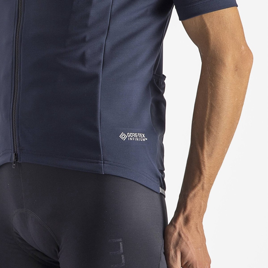 Castelli PERFETTO RoS 2 WIND Μπουφαν ανδρικα μπλε | NQZIFA-815