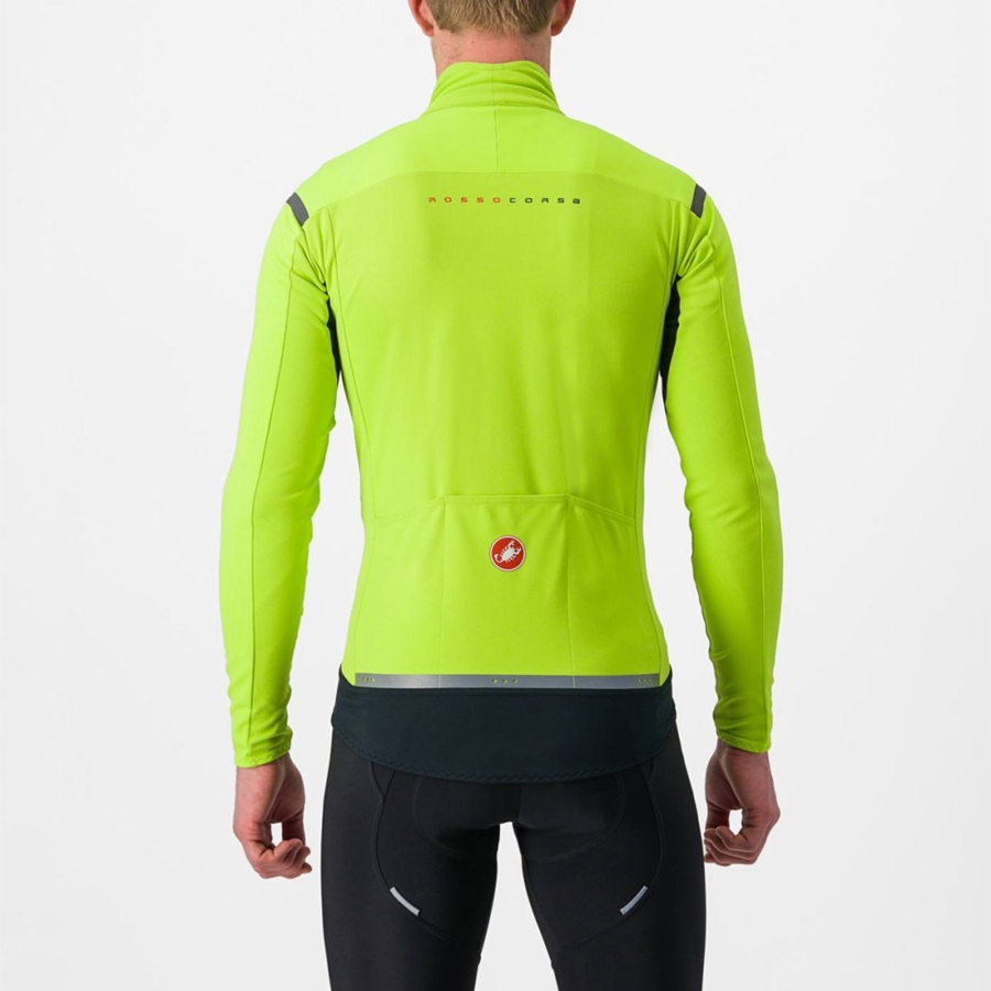 Castelli PERFETTO RoS 2 Μπουφαν ανδρικα ανοιχτο πρασινο σκούρο γκρι | BAODTE-079